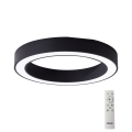 Azzardo AZ5035 - LED Dimbar taklampa MARCO LED/60W/230V svart + fjärrkontroll