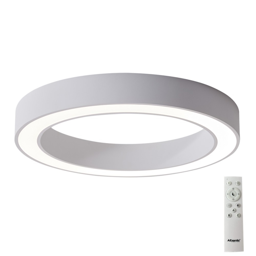 Azzardo AZ5037 - LED Dimbar taklampa MARCO LED/80W/230V vit + fjärrkontroll