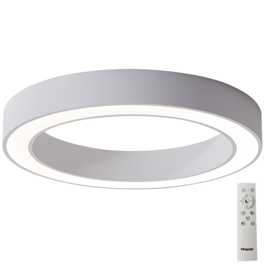 Azzardo AZ5040 - LED Dimbar taklampa MARCO LED/100W/230V vit + fjärrkontroll