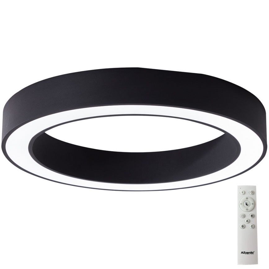 Azzardo AZ5041 - LED Dimbar taklampa MARCO LED/100W/230V svart + fjärrkontroll