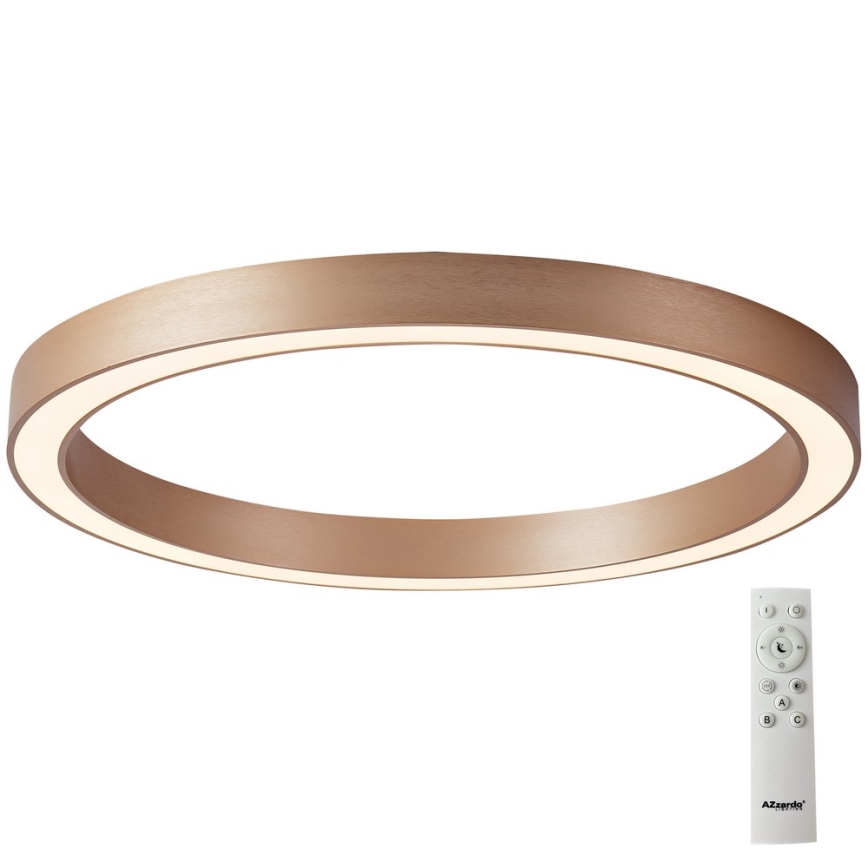Azzardo AZ5042 - LED Dimbar taklampa MARCO LED/100W/230V guld + fjärrkontroll