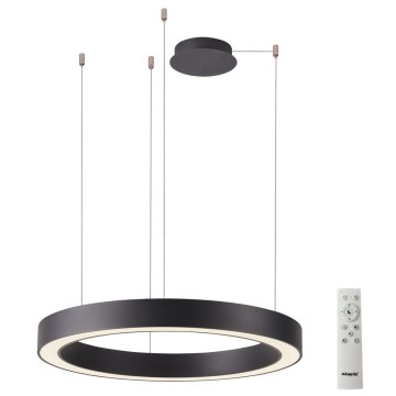 Azzardo AZ5047 - LED ljusreglerad ljuskrona på textilsladd MARCO LED/60W/230V svart + fjärrkontroll