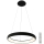 Azzardo AZ5060 - LED ljusreglerad ljuskrona på textilsladd ANTONIO LED/32W/230V svart + fjärrkontroll