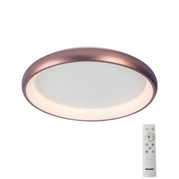 Azzardo AZ5071 - LED Dimbar taklampa ANTONIO LED/50W/230V brun + fjärrkontroll