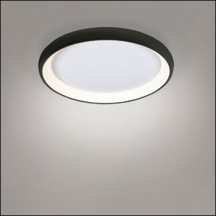 Azzardo AZ5072 - LED Dimbar taklampa ANTONIO LED/50W/230V svart + fjärrkontroll