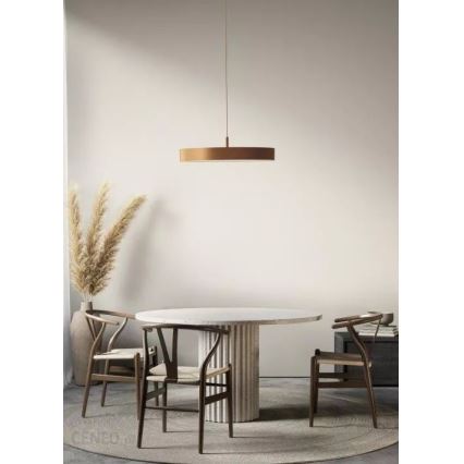 Azzardo AZ5089 - LED ljusreglerad ljuskrona på textilsladd MARCELLO LED/30W/230V guld + fjärrkontroll