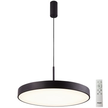 Azzardo AZ5091 - LED ljusreglerad ljuskrona på textilsladd MARCELLO LED/60W/230V svart + fjärrkontroll