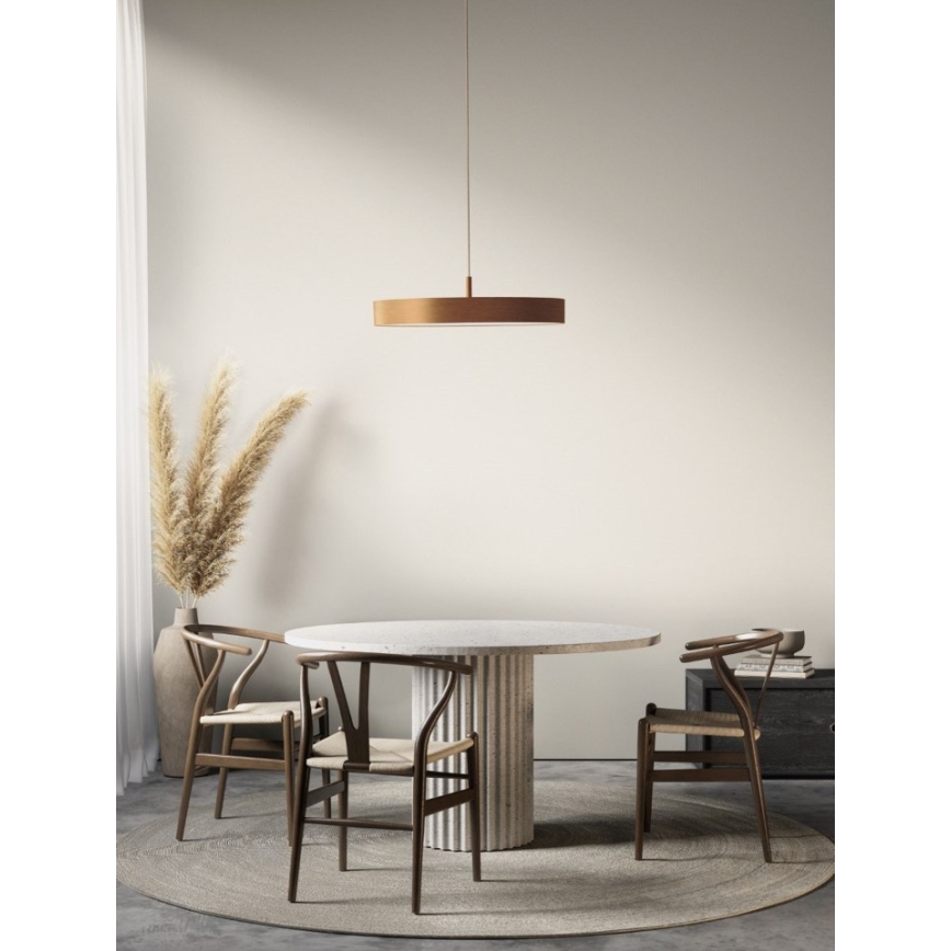 Azzardo AZ5092 - LED ljusreglerad ljuskrona på textilsladd MARCELLO LED/60W/230V guld + fjärrkontroll