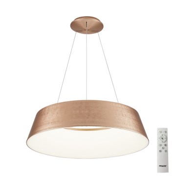 Azzardo AZ5095 - LED ljusreglerad ljuskrona på textilsladd EMMA LED/60W/230V guld + fjärrkontroll