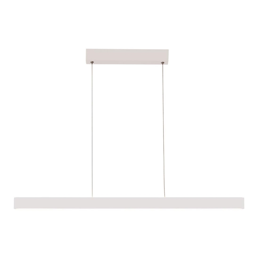 Azzardo AZ5108 - LED ljusreglerad ljuskrona på textilsladd OLIVIER LED/50W/230V vit