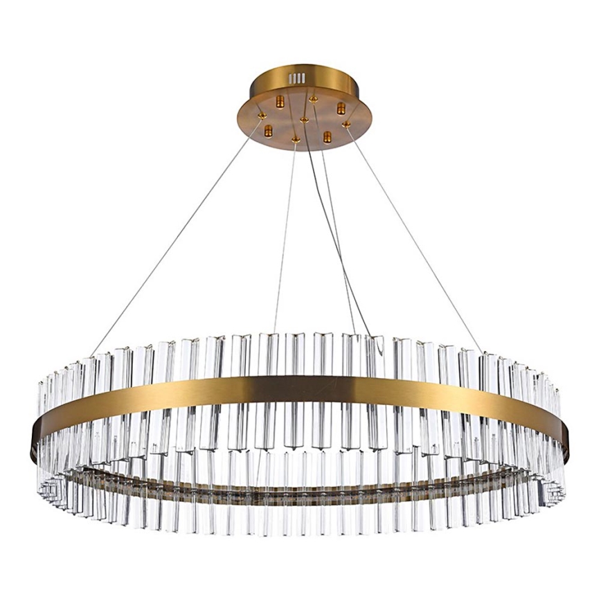 Azzardo AZ5262 - LED ljuskrona med textilsladd FRANCESCA LED/50W/230V diameter 80 cm