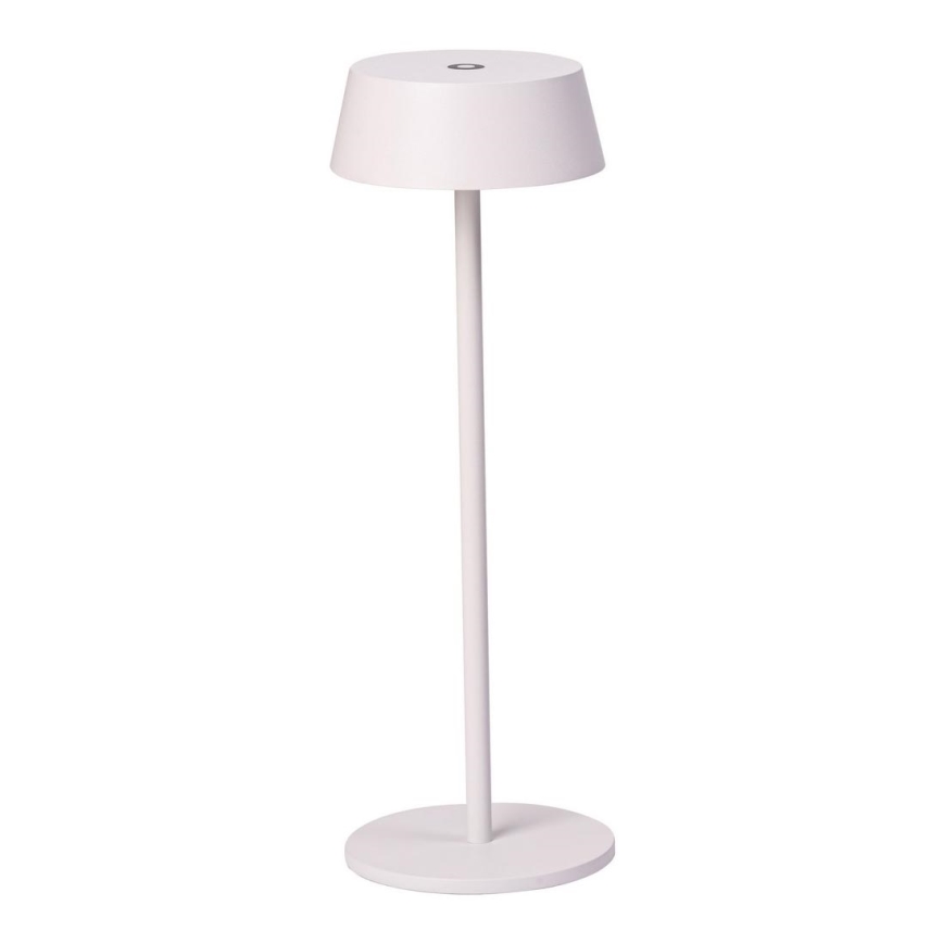 Azzardo AZ5334 - LED Utomhus ljusreglerad rechargeable lampa GILBERTO LED/2W/5V IP54 vit