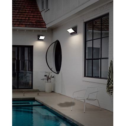 Azzardo AZ5340 - LED Utomhus vägglampa med sensor DURANTE LED/21W/230V IP54