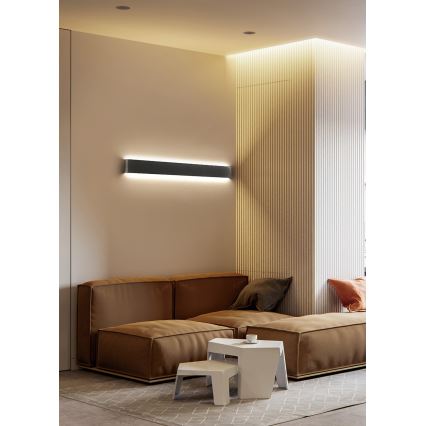 Azzardo AZ5341 - LED väggbelysning GALASSO LED/36W/230V 110 cm svart