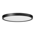 Azzardo AZ5358 - LED taklampa för badrum med sensor PANKA LED/24W/230V IP40 svart