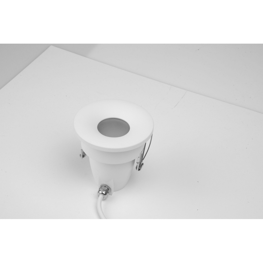 Azzardo AZ5389 - Badrum infälld lampa ROMOLO 1xGU10/50W/230V IP65 vit