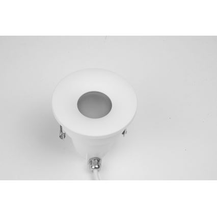 Azzardo AZ5389 - Badrum infälld lampa ROMOLO 1xGU10/50W/230V IP65 vit
