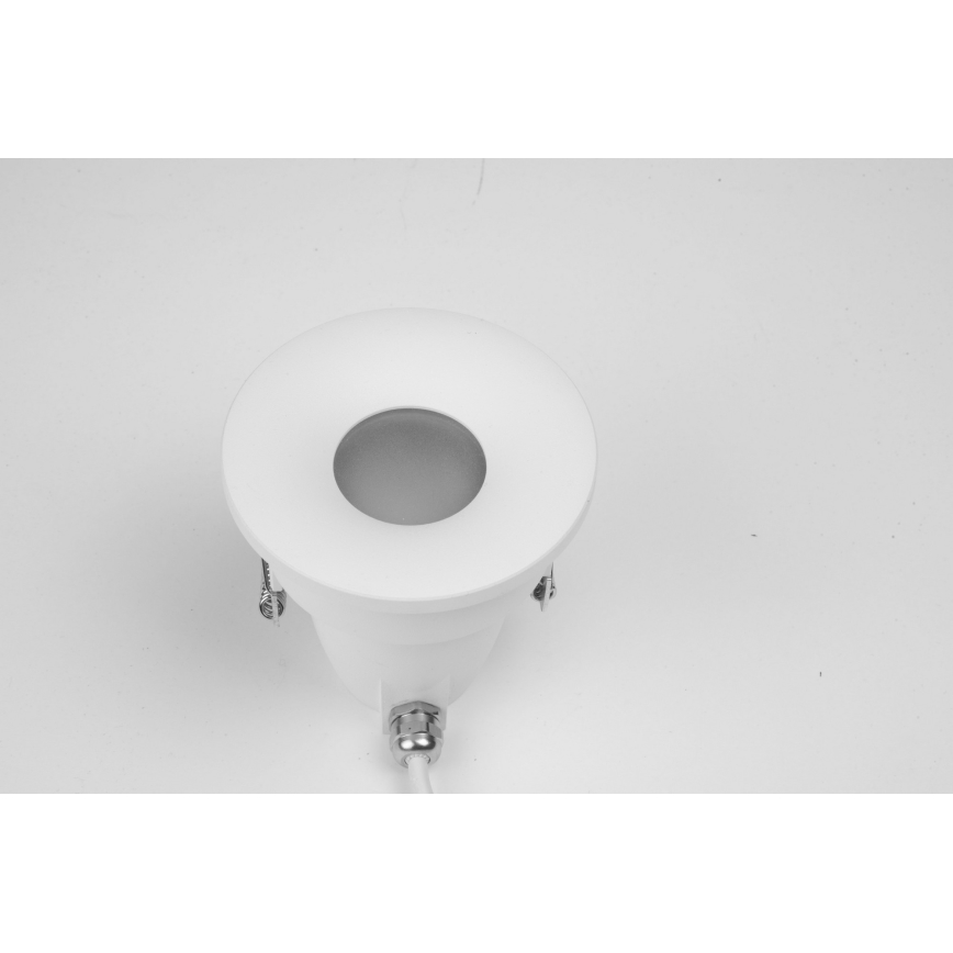 Azzardo AZ5389 - Badrum infälld lampa ROMOLO 1xGU10/50W/230V IP65 vit