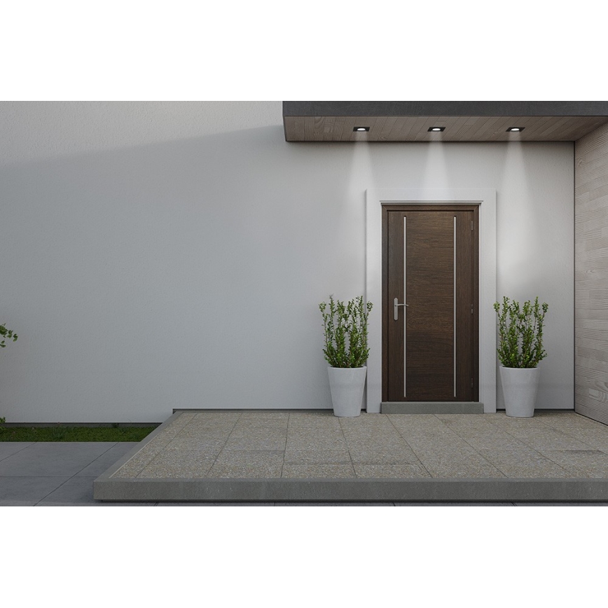 Azzardo AZ5392 - Badrum infälld lampa ROMOLO 1xGU10/50W/230V IP65 svart