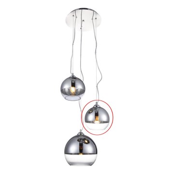Azzardo - Ersättningsglas till ljuskrona BALL - liten diameter 18 cm