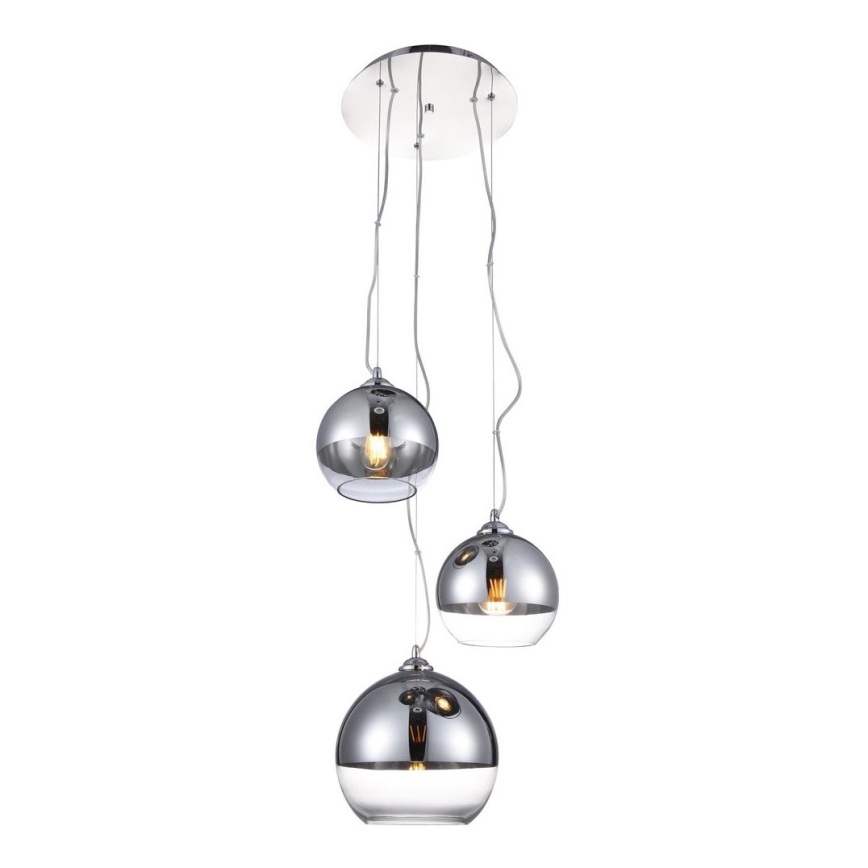 Azzardo - Ersättningsglas till ljuskrona BALL - liten diameter 18 cm
