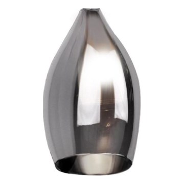 Azzardo - Ersättningsglas till ljuskrona IZZA - svart diameter 13 cm