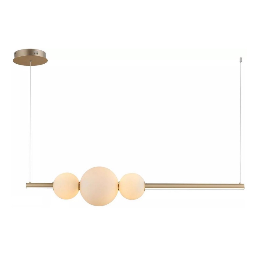 Azzardo - Ersättningsglas till ljuskrona SANDRA vit - liten diameter 15 cm