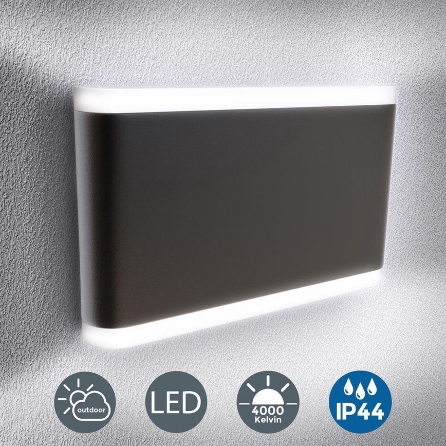 B.K. Licht 1184 - LED vägglampa för utomhusbruk 2xLED/3,5W/230V IP44 4000K