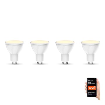 B.K. Licht 1261 - KIT 4x LED Ljusreglerad glödlampa GU10/5,5W/230V Wi-Fi Tuya 2700K