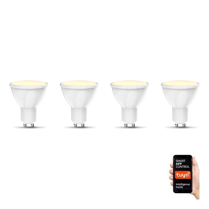 B.K. Licht 1261 - KIT 4x LED Ljusreglerad glödlampa GU10/5,5W/230V Wi-Fi Tuya 2700K