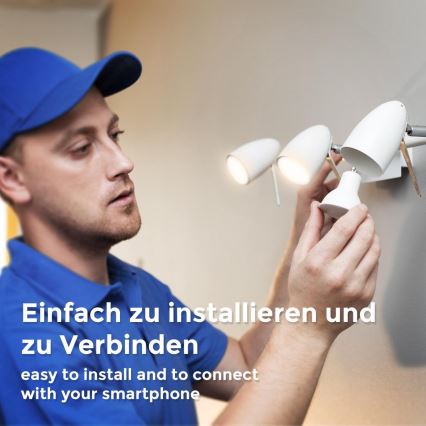 B.K. Licht 1261 - KIT 4x LED Ljusreglerad glödlampa GU10/5,5W/230V Wi-Fi Tuya 2700K