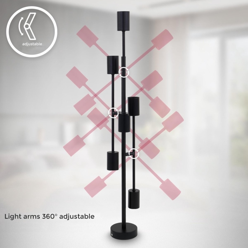B.K. Licht 1344 - Takkrona  on a pole 6xE27/60W/230V