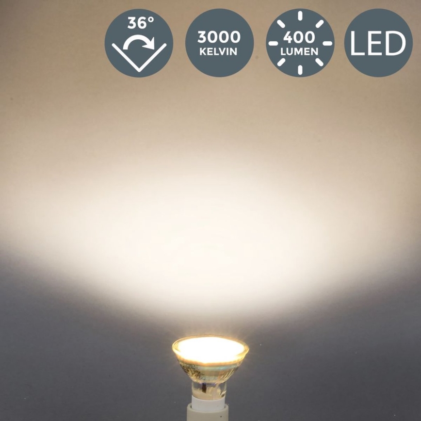 B.K.Licht - 5-pack LED-lampor GU10/5W/230V 3000K