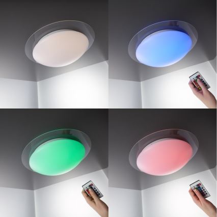 B.K.Licht BKL1025 - LED RGB Dimbar Badrumsbelysning LED/12W/230V IP44+Fjärrkontroll