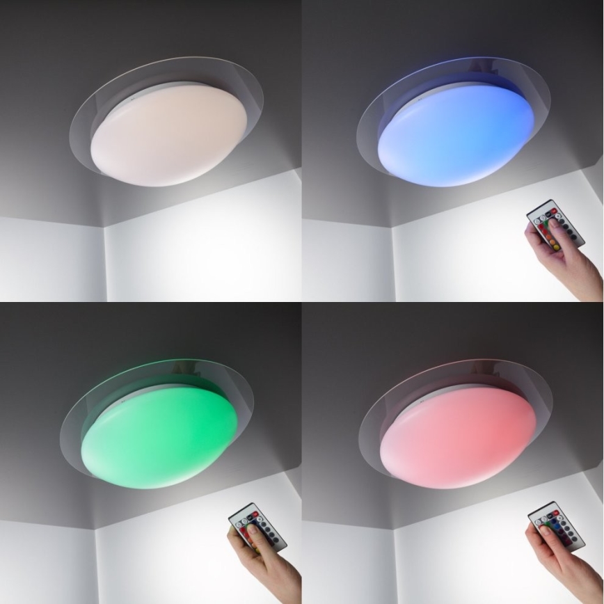 B.K.Licht BKL1025 - LED RGB Dimbar Badrumsbelysning LED/12W/230V IP44+Fjärrkontroll
