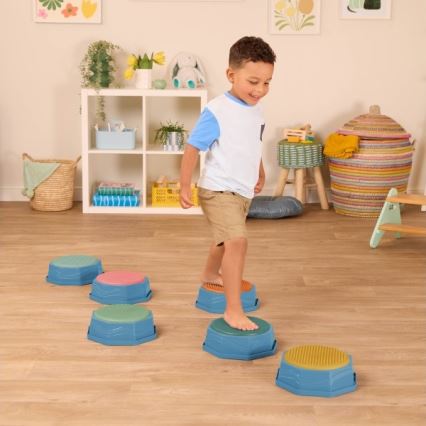 B-Toys - Balansstenar för barn BALANCE & HOP 6 delar
