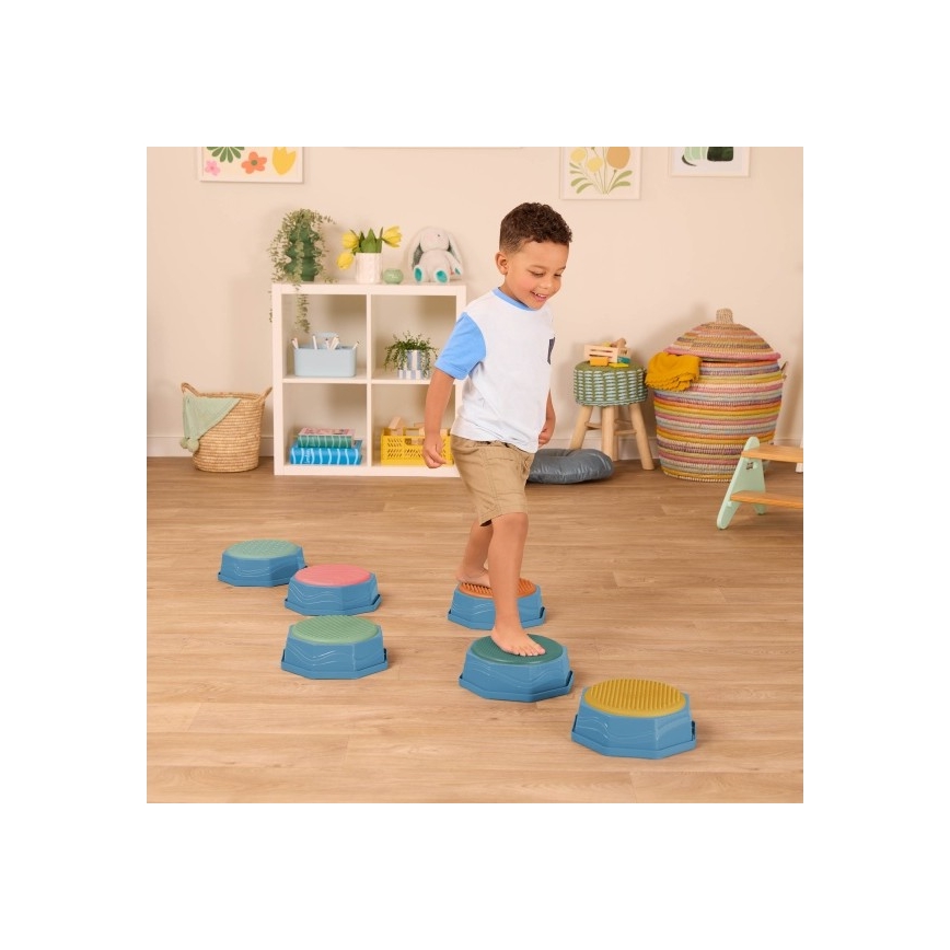 B-Toys - Balansstenar för barn BALANCE & HOP 6 delar