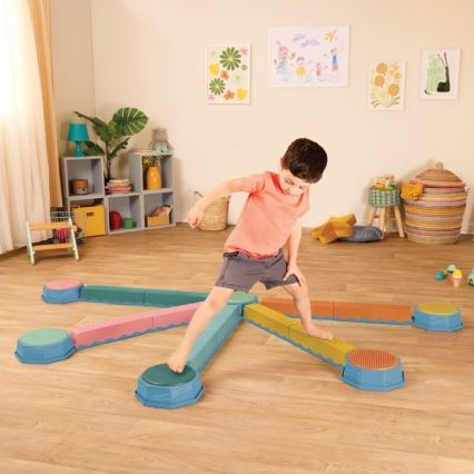 B-Toys - Balansstenar för barn BALANCE & HOP 6 delar