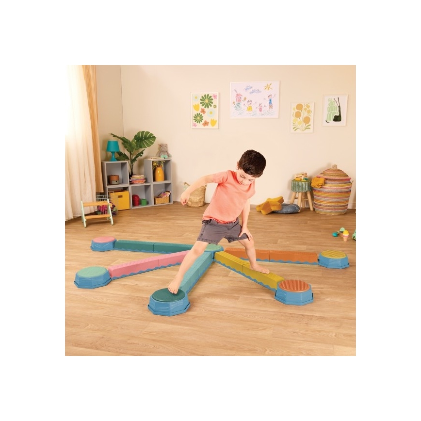 B-Toys - Balansstenar för barn BALANCE & HOP 6 delar