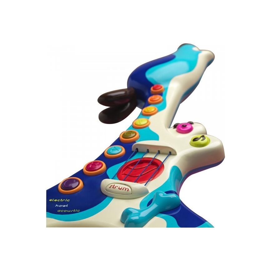B-Toys - Elgitarr för barn Hund Woofer 3xAA