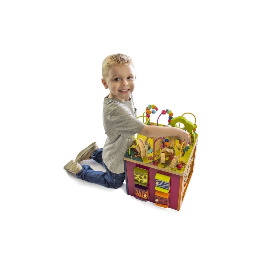 B-Toys - Interaktiv kub Zoo gummifikon