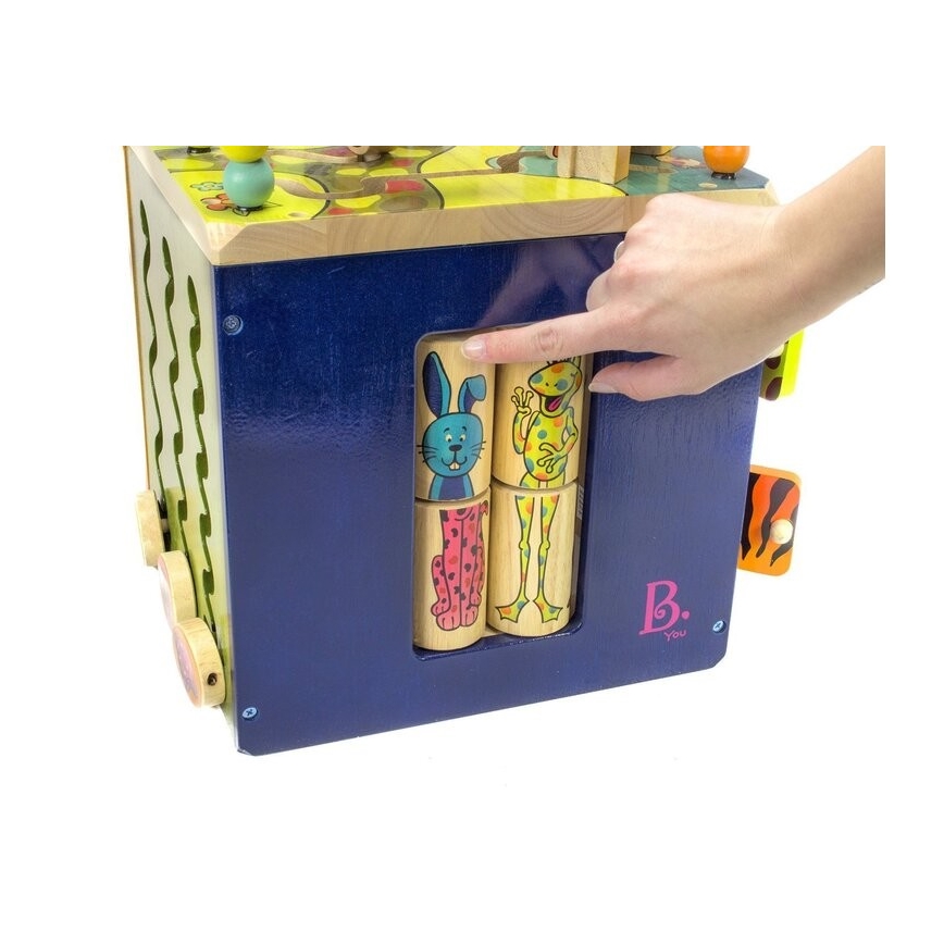 B-Toys - Interaktiv kub Zoo gummifikon