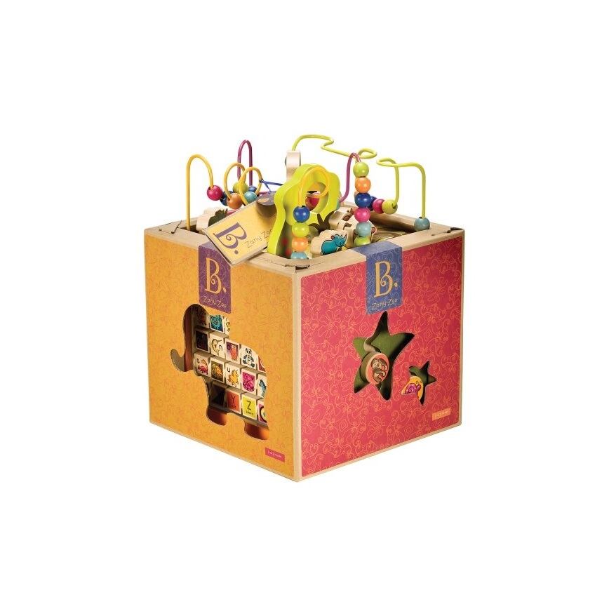 B-Toys - Interaktiv kub Zoo gummifikon