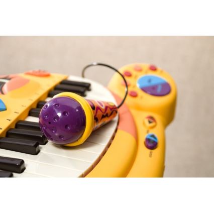 B-Toys - Piano med mikrofon för barn Cat 4xAA