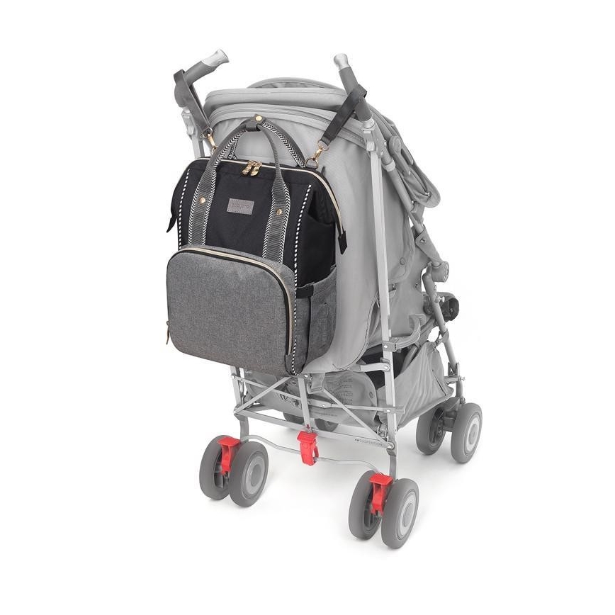BabyOno - Bytväska för sittvagn Oslo Style svart