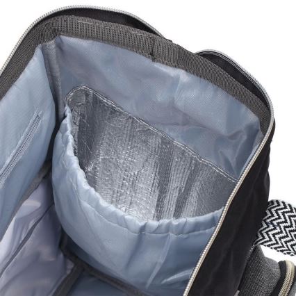 BabyOno - Bytväska för sittvagn Oslo Style svart