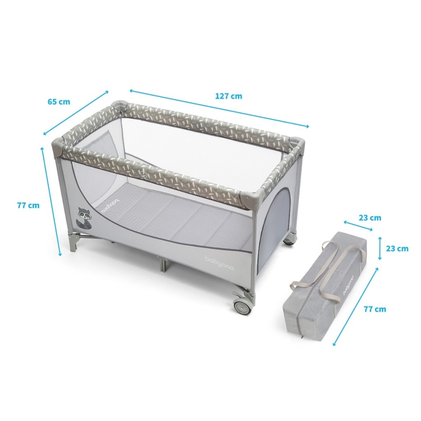 BabyOno - Resesäng BASIC grå
