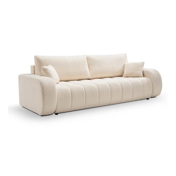 Bäddbar tresitssoffa DESIO beige
