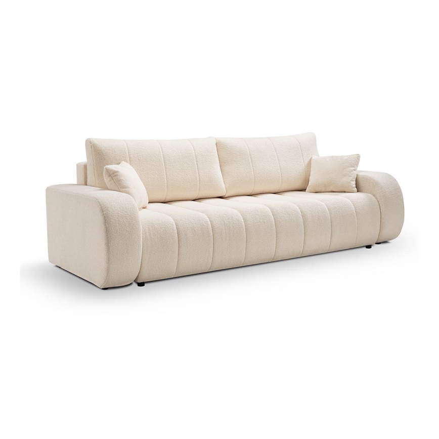 Bäddbar tresitssoffa DESIO beige