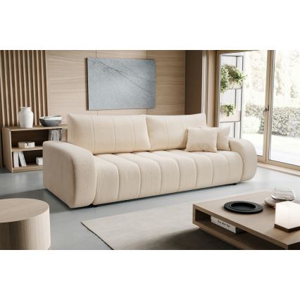 Bäddbar tresitssoffa DESIO beige